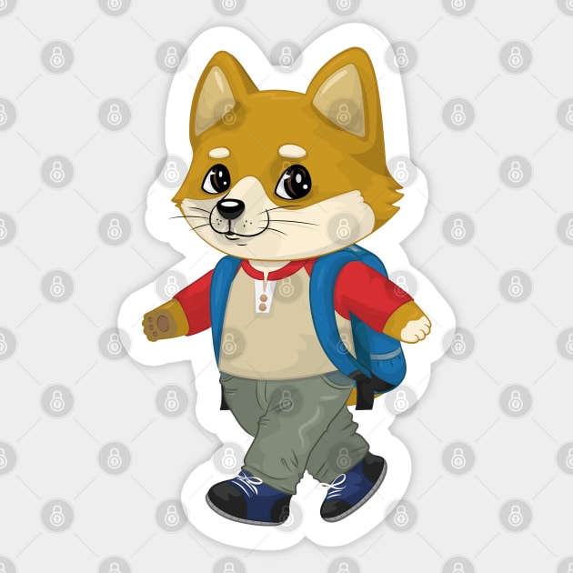 Doge Student Funny meme Sticker by HamilcArt